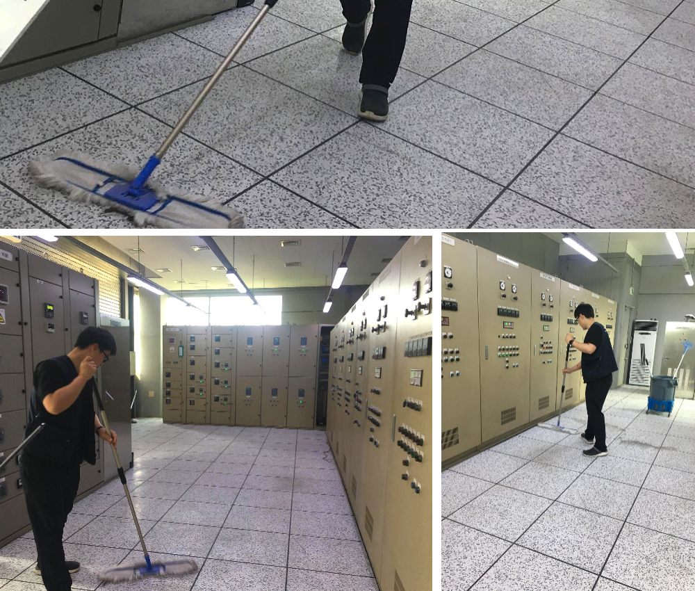하남 전산실 청소 - 화재로부터 안전한 데이터 환경 유지 관한 작업사진입니다.