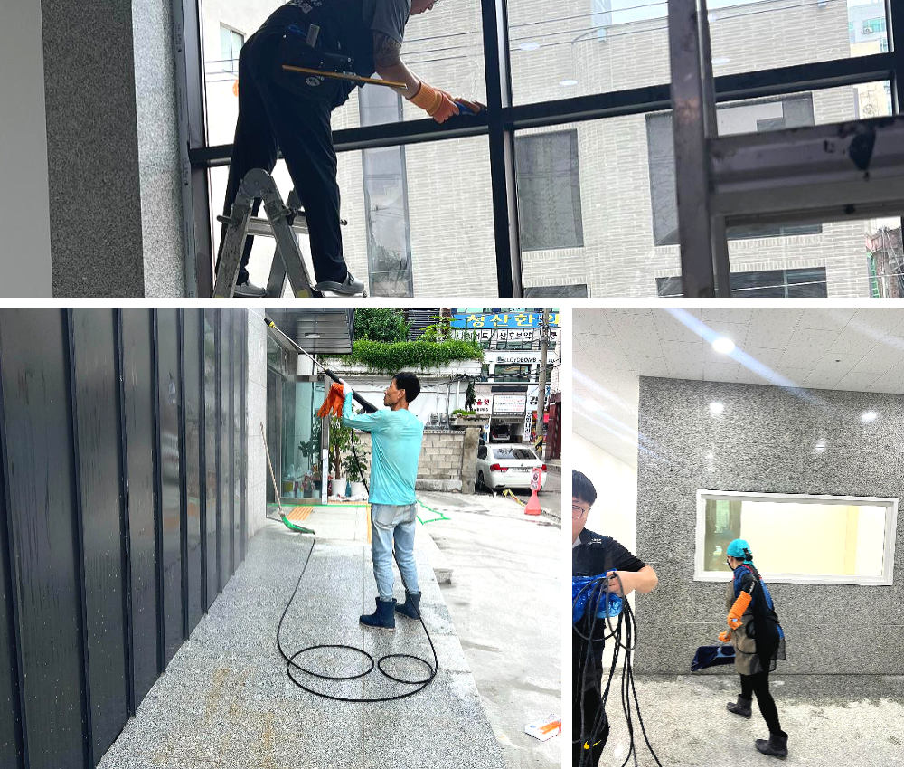 하남 상가 청소업체에서 상가 준공청소 바로 진행합니다 관한 작업사진입니다.