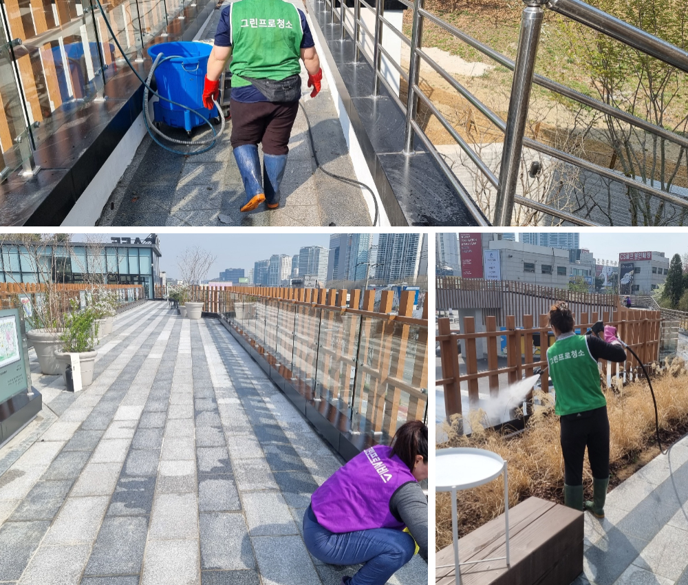하남시 야외 공원 백화제거 - 시각적 즐거움과 깨끗한 환경을 선사합니다 관한 작업사진입니다.