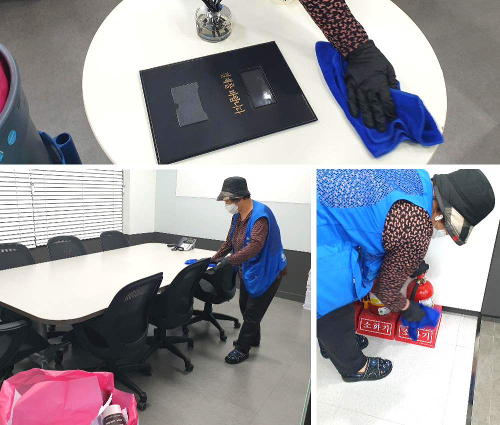 하남 사무실 정기청소 - 100평과 200평, 깨끗한 환경을 유지합니다 관한 작업사진입니다.