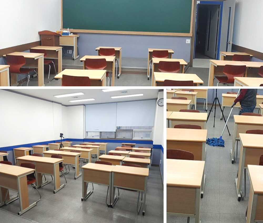 하남시 학원 청소 - 깨끗한 학습환경을 제공합니다 관한 작업사진입니다.